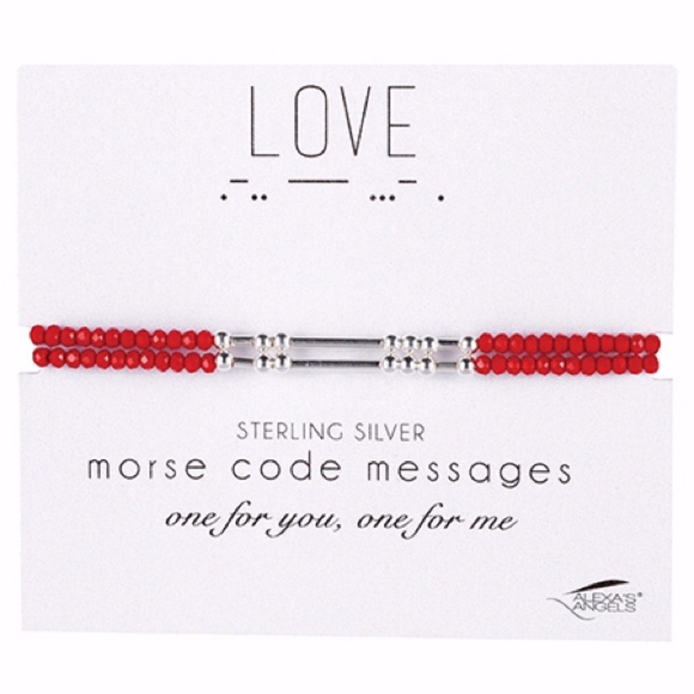 NWT Alexa’s Angels Morse Code Bracelets